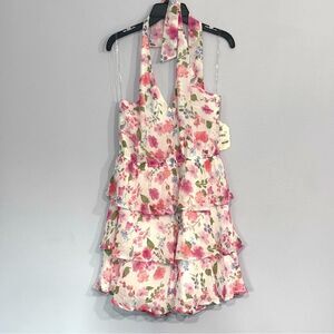 Altar’d State | Women’s NWT White Floral Halter Dress Size XL